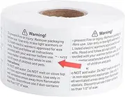LIGHTAOTAO 1 Roll Candle Safety Decals of Warning Labels for Wax Melting Easy to Use Smooth Adhesive for Surfaces Attention Grabbing Design