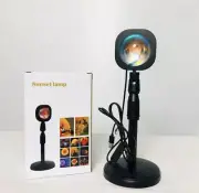 USB Sunset Projector Night Light Sun Projection Lamp for Bedroom, Photography