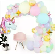 Colorful Unicorn Themed Balloon Arch Kit