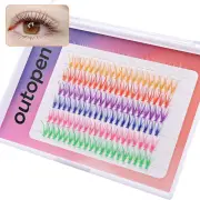 Extensions Colored Lashes Mixed Colors Individual DIY Lashes Home