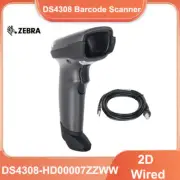 Zebra Symbol DS4308-HD00007ZZWW 1D 2D Handheld Barcode Scanner Reader USB Kit
