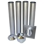 Scandia Galvanised Masonry Inbuilt Flue Kit