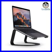 TWELVE SOUTH Curve elegant designer aluminium desktop stand for MacBooks, Black