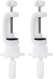 IWOWHERO 2Pcs Adjustable Mannequin Head Stand for Wigs Hats and Glasses Durable Hairdressing Training Holder Portable Desktop Use for Salon and Home Display