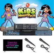 Sonken MP4000 Pro Karaoke Machine + 236 Kids Songs + 2 Wired Microphones