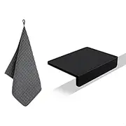 watchget Espresso Tamping Mat, Coffee Tamper Mat, Black Food Grade Silicone Pad, 8Inch X 6Inch Coffee Tamping Mat, Portafilter Mat for Barista, Upgrade Dustproof Waterproof and Heat Resistant