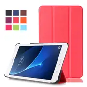 MCC For Samsung Galaxy Tab A/A6 10.1 Smart Leather Case Cover T580 T585 inch [Red]