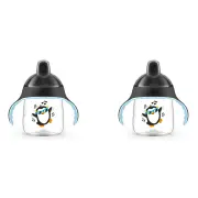 2x Philips Avent Spout Milk Sipping Cup/Water Toddler Assorted 260ml 12m+