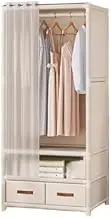Portable Wardrobe Rack,Cloth Wardrobe,Canvas Wardrobe, Clothes Wardrobe with Dustproof and Privacy Protection Thickened Steel Pipe Wide Top, Multifunctional Wardrobe Used for Storing Clothes