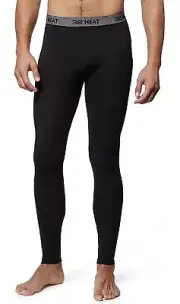 Men's 32 Degrees Heat Stretch Quick-Dry Base Layer Pant W/Working Fly-2 Pack