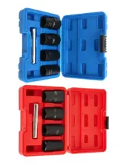5Pcs/Set Hexagon Screw Remover Locking Wheel Nuts Bolt Extractors Socket Set
