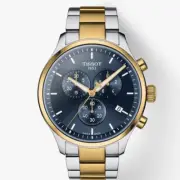 Tissot Chrono XL Watch - PVD gold and Blue