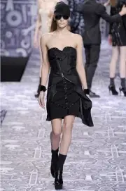 $1.5k Viktor & Rolf NWT Black Wool Studded Strapless Dress 38 2 Italy runway