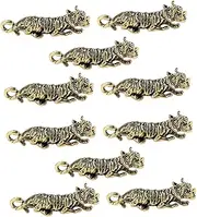 [SHINEOFI] Tiger Lunar Year Ornaments Tabletop Decor Bee Pendant Key Charms for Crafting Star Charms Necklace Pendant Charms for Jewelry Making Vintage Jewelry Brass Keychain