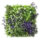 20"x20" Artificial Faux 3D Mix Leaf Privacy Fence Screen Decor Panel Hedge V14