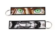 Attack on Titan Eren Embroidered Keyring Key Tag