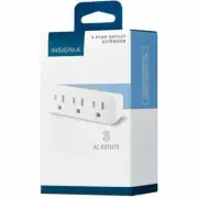 Insignia- 3-Plug Outlet Extender - White