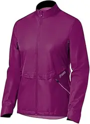 [ASICS] Women's Storm Shelter Jacket, Magenta/Mulberry, Medium
