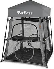 PETEASE Cat Tower Tent,Outdoor Patio Cat Enclosures with Breathable Mesh,Indoor Playpen Portable Exercise Tent