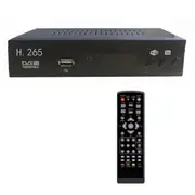 DVB T2 HEVC 265 Digital TV Tuner DVB-T2 265 1080P HD Decoder USB Terrestrial TV Receiver EPG Set Top Box,EU Plug Black