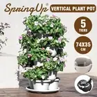 5 Tier Vertical Garden Strawberry Stackable Planters Herbs Petunias Pancy Yard