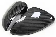 Compatible For VW GOLF 7 MK7 MK7.5 R GTI 2014-2019 Real Carbon Fiber Car Replacement Rear View Side Mirror Wing Cover Cap Exterior Case Trim