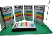 Polaroid NOS sealed blank video cassette VHS lot 5 vintage Supercolor T-120
