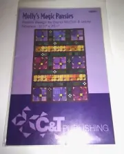 MOLLY'S MAGIC PANSIES" QUILT PATTERN BY C & T PUBLISHING