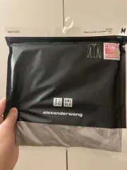 Brand New Uniqlo Alexander Wang Shirt Mens Gray Heattech Extra Warm Long Sleeve