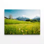 Meadows with Mountains Print 100% Australian Made 120 x 90cm (Stretched)