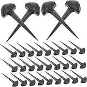 Toddmomy Horseshoe Nails for Equestrian Use 50pcs Horse Training Nail Set Made of Iron for Farriers