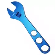 AN Fitting Wrench Adjustable Crescent -3AN to -8AN Spanner Tool Aluminum Blue