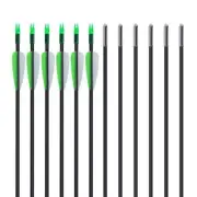 12Pcs 30'' Fiberglass Arrows Archery Spine 1200 For Recuve&Compound Bow Hunting