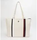 Tommy Hilfiger White W/ Stripes Purse Bag Brand New with tags OLD STOCK