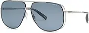 [Chopard] SUNGLASSES SCHG91 SHINY PALLADIUM W/BLUE PARTS 65/11/145 MENS, SHINY PALLADIUM W/BLUE PARTS, 65/11/145