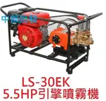 免運陸雄牌 LS-30EK 1英吋 5.5HP 引擎式噴霧機 高壓清洗機 洗車機 定置式動力噴霧機 引擎洗藥機