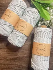 3.5mm Premium Matte Polyester Macrame cord - MOONSHINE #12