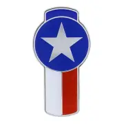 United Pacific 10965 Emblem Chrome Die Cast Texas Flag, For Kenworth T680 &
