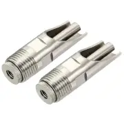 Pig Nipple Waterer Poultry Drinker Feeder 1/2"PT Stainless Steel Duck-Mouth 2pcs