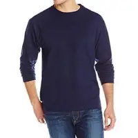 在飛比找ETMall東森購物網優惠-美國國民 2017男時尚彈性針織寶藍色長袖圓領ㄒ恤(預購)