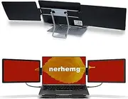 nerhemg Laptop Screen Extender,Portable Monitor with Laptop Tray Extender Dual Screen Full HD IPS Display Plug and Play Type-C/HDMI for Mac PC/Notebook (2)