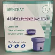 Portable Washing Machine Mini Washer Foldable 11L Capacity - Green | Grinchat
