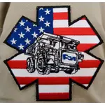美國星條旗大卡車醫護生命之星臂章