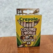 Crayola Colors of the World Multicultural Crayons - 24 Count NIB