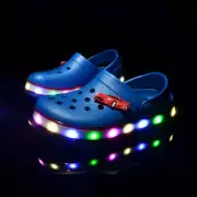 Kids Croc-Shoes Classic Clogs Slippers Glow in the Dark LED Shoes