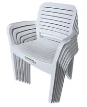 Keter Chloe Dining Chair - White - 6 PACK