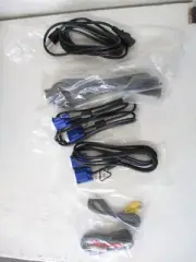 Mixed Lot - Computer Cables, 3 VGA, 1 RCA, 1 Power Cord