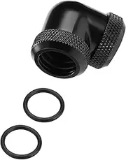 90 Degrees Brass Brass Pipe Connection (Black)