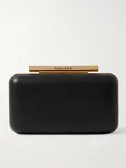 [MCQUEEN] MCQUEEN - T-bar Leather Clutch - Black - One size One size Black