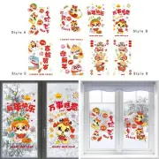 Chinese New Year Window Clings 2025 Snake Car Window Holiday Static Clings